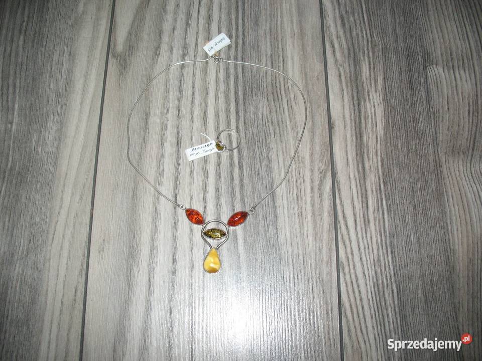 Biżuteria srebrna z bursztynem Chorzów