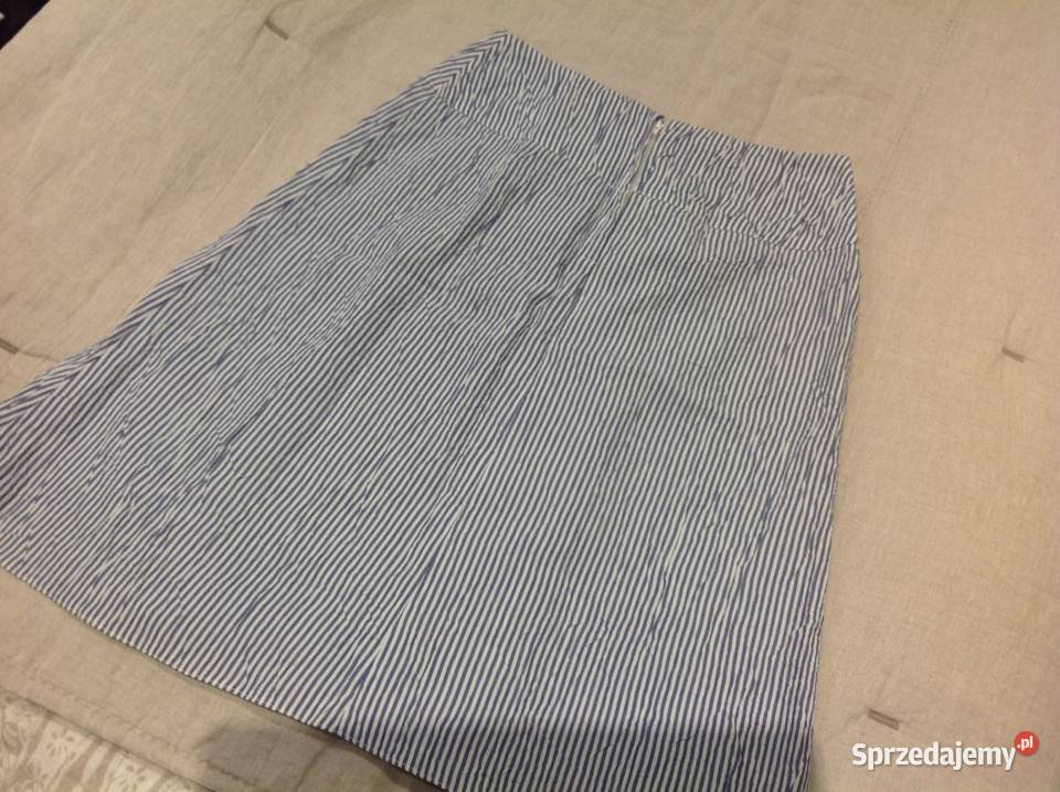 Letnia Wakacyjna Spódnica damska r S niebieskie biały Nowa Sól