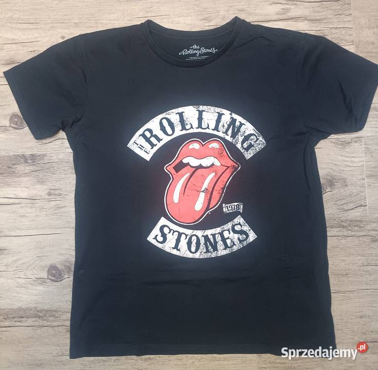 Czarna koszulka Tshirt Rolling Stones 1978 Zbylitowska Góra