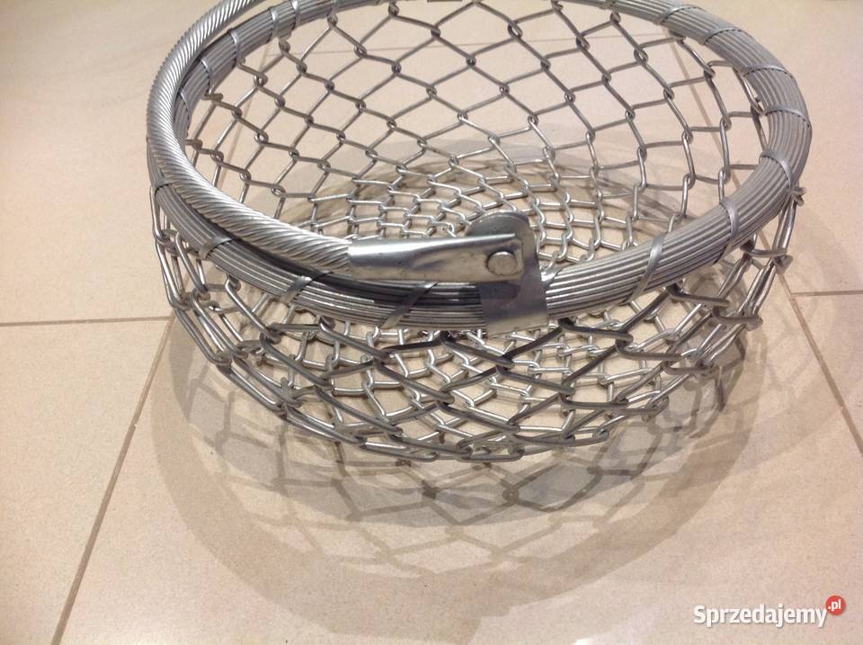 Duży Koszyk Aluminiowy na Owoce Dekoracja Ręczna Nowa Sól