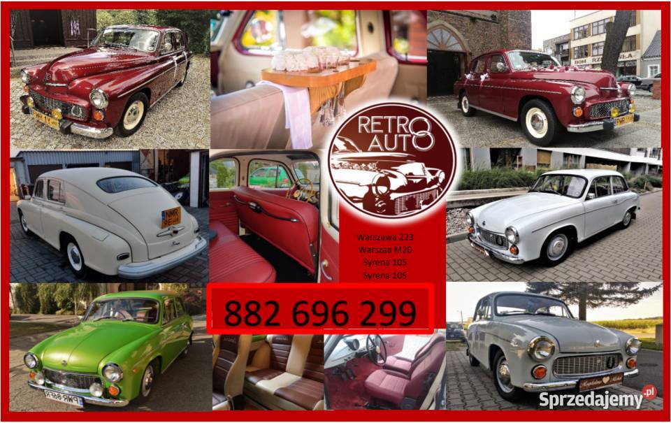 Auto do ślubu Warszawa i nie RETROAUTOwynajem Nekla