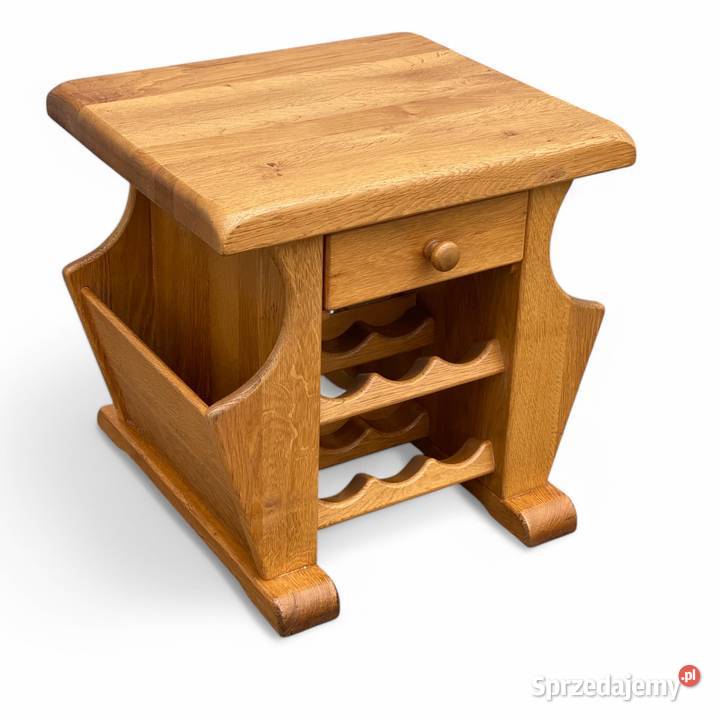 Stolik stojak na wino gazetnik lite drewno mebel 50cm Stoliki kawowe i ławy Gryfice