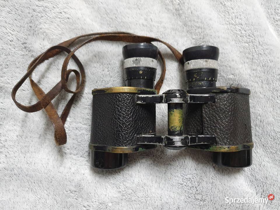 Lornetka Szwajcarska powojenna z opakowaniem Gdynia
