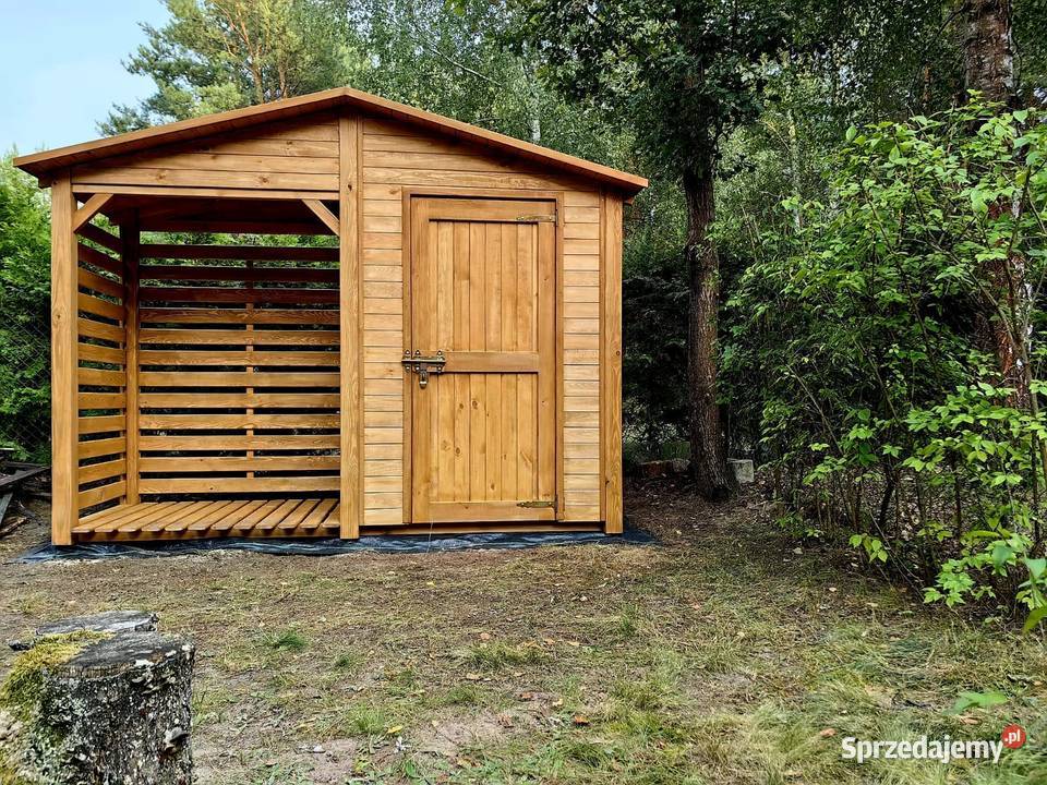 Drewutnia 16 x 11m domek 154 x 11m dach na boki Kalety