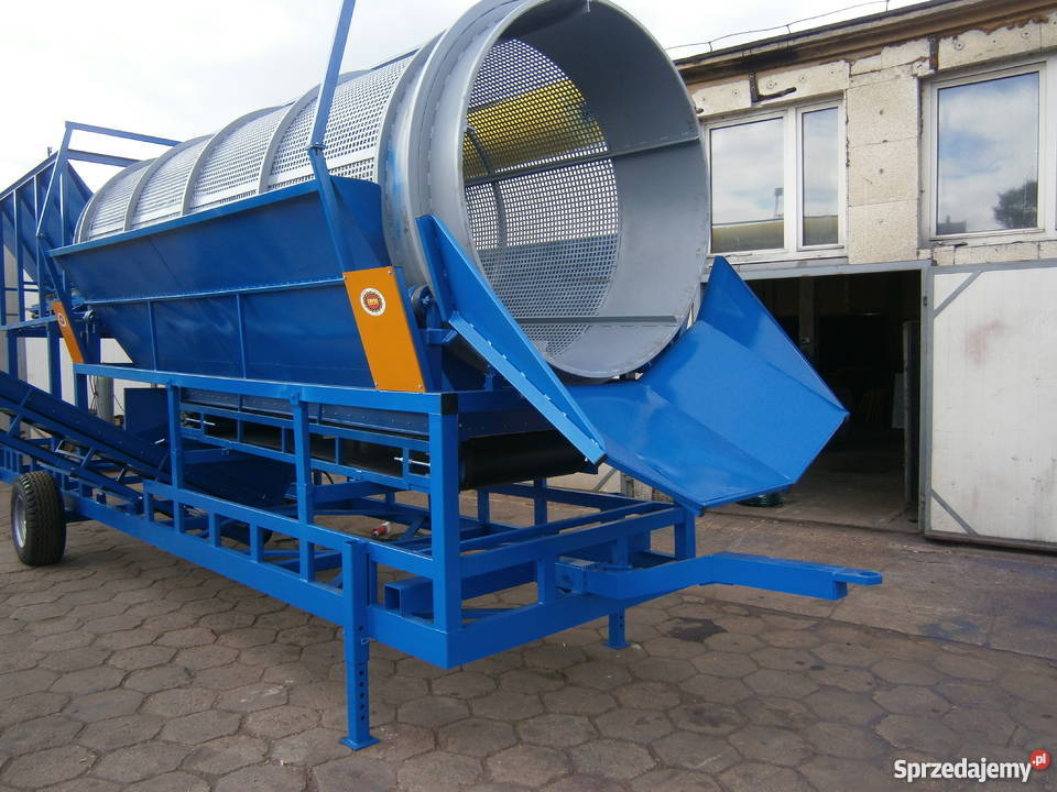 Przesiewacz bębnowy EMPRO do kory ziemi piasku Produkcja Środa Wielkopolska