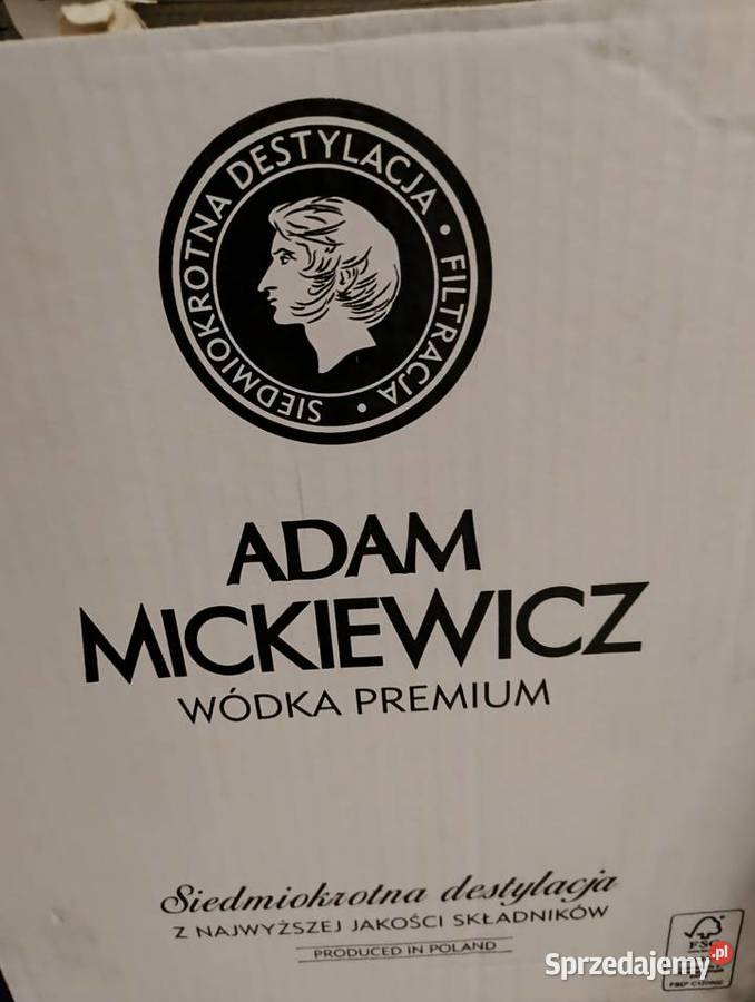 Sprzedam ponad 100 butelek wódki Adam Mickiewicz lubelskie Spławy