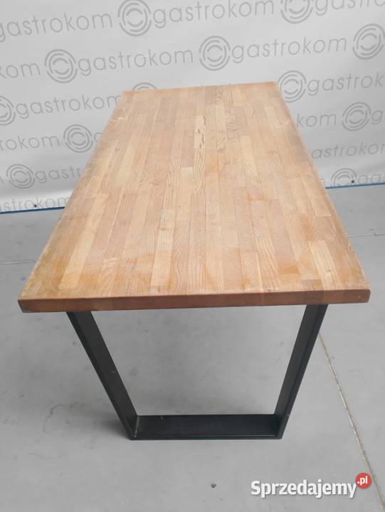 Stół z blatem drewnianym klejonym 140x71x75 Wrocław