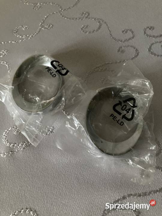 Serwetniki Chromowane Eleganckie 2 Obrączki