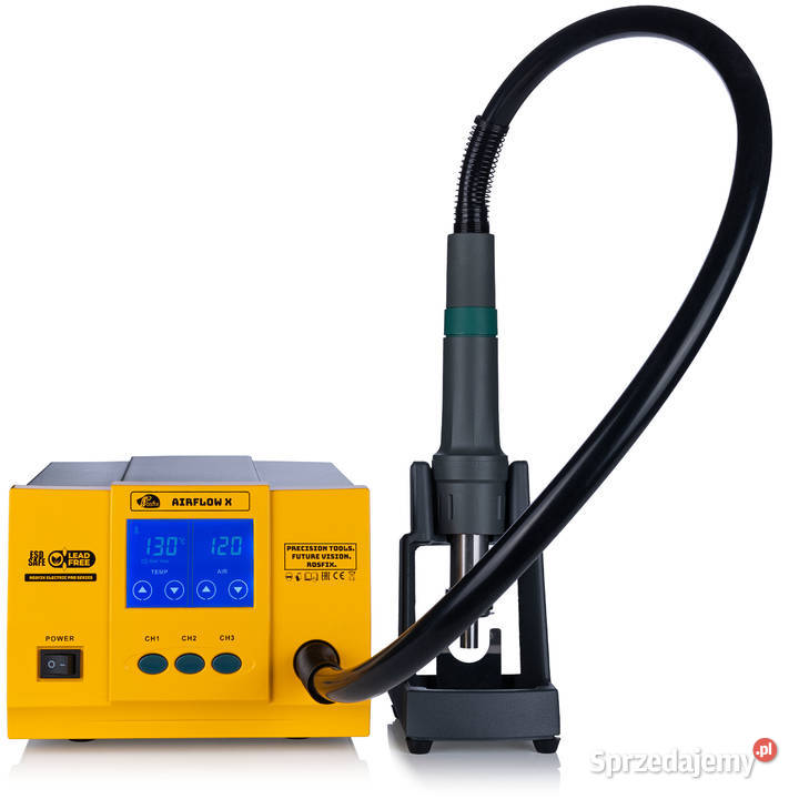 Stacja Lutownicza SMD Hot Air 1300W 3 Kanały LCD małopolskie Ludźmierz