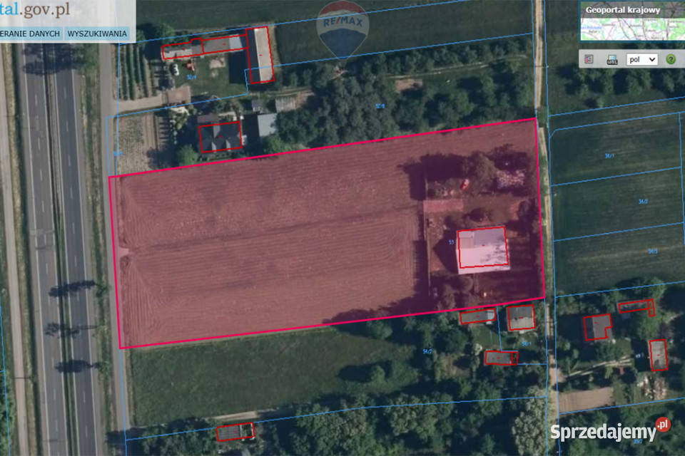 Działka siedliskowa S7 z budynkiem Załuski