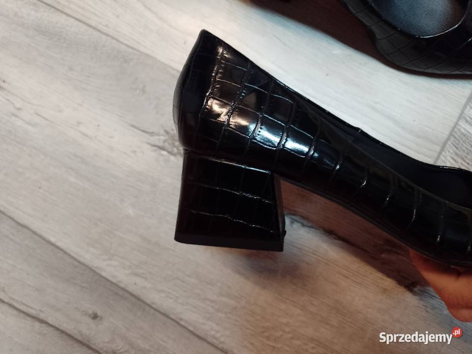 40 ASOS DesignCzarne teksturowane czółenka Kraków