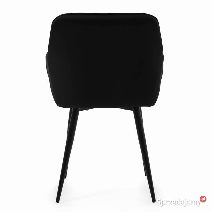 Czarne Krzesło Tapicerowane Lago Wysyłka 24H Krzesła Tarchały Małe