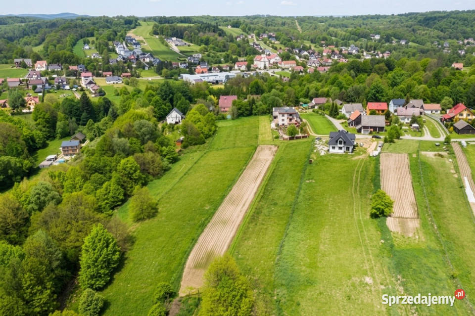 Urocza działka 20min na południe Krakowa 175m Izdebnik