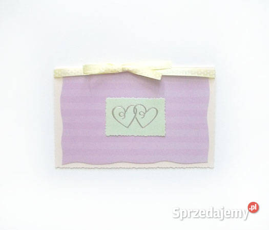 pastelowa kartka na ślub serduszka kartka bez mazowieckie Warszawa