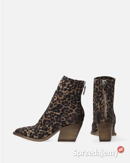 Kowbojki damskie z motywem w panterkę Świdnica sprzedam