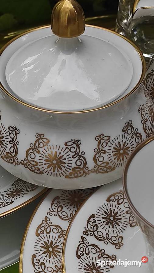 WEIMAR PORCELLAN przepiękny serwis na 6 osób Pabianice
