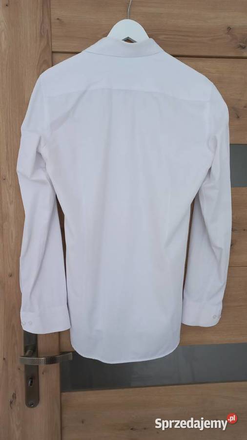 Biała koszula męska Espada Slim Fit M 3940 Rozmiar M