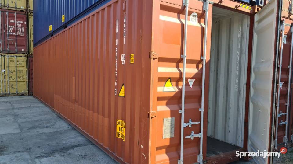 Kontener 40 hc dwóch trasach Wyposażenie firm Gdańsk wyposażenie