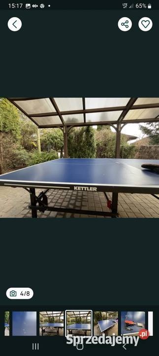 Stol do pinponga aluminiowy zrwnetrzny Kettler Śrem