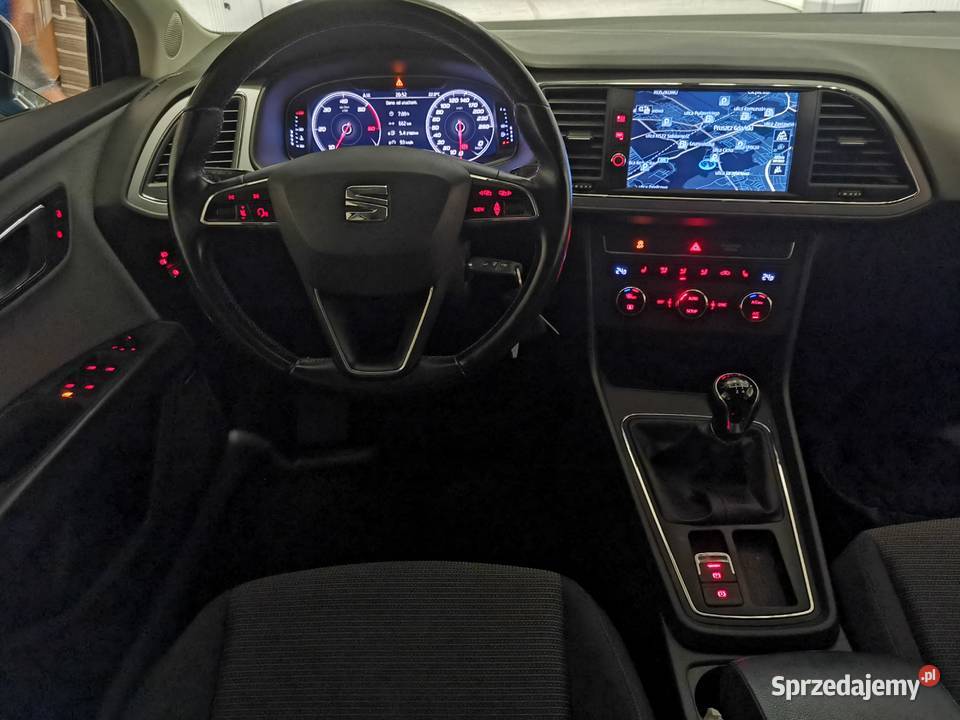 Seat Leon 16 TDI Virtual Cockpit 100 centralny zamek Gdańsk
