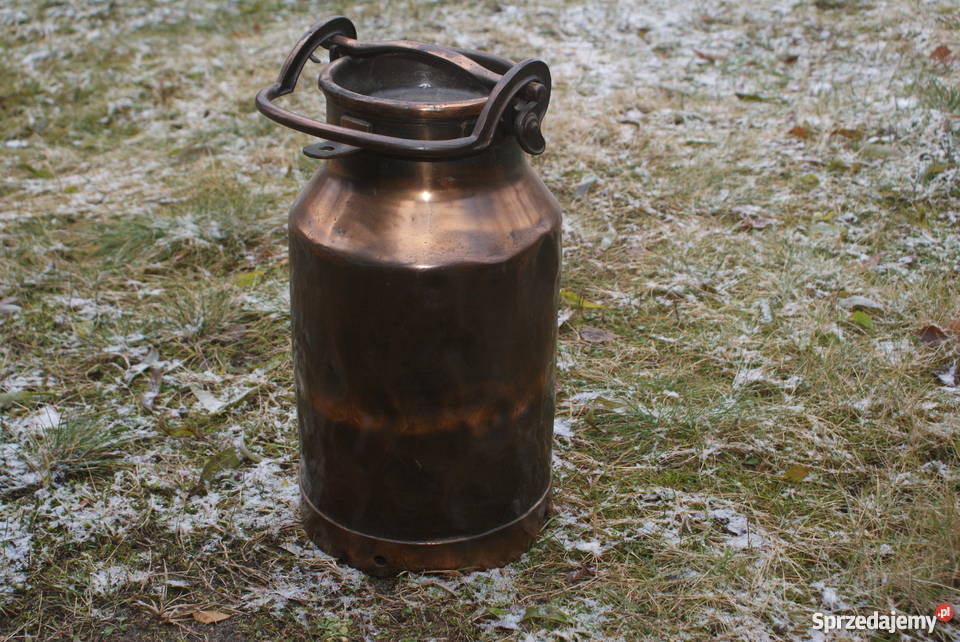 Stara piękna miedziana kanka poj 15 litrów Warszawa