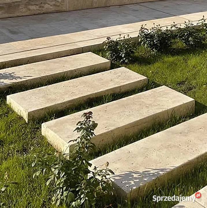 Blok Trawertyn BIANCHE Bębnowane Naturalne