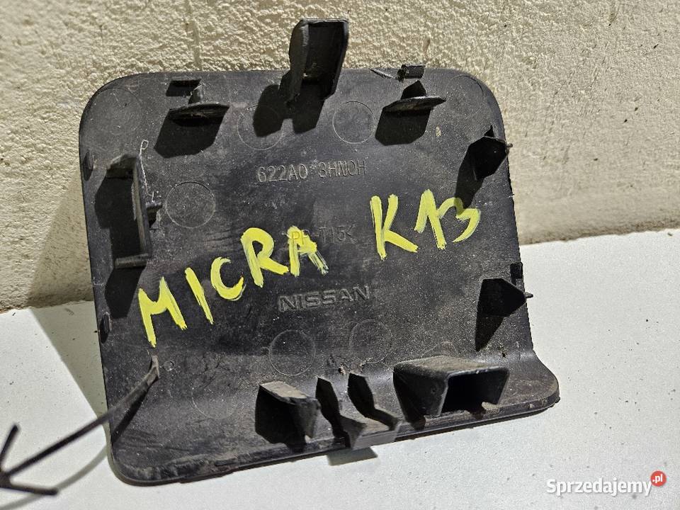 NISSAN MICRA K13 ZAŚLEPKA HAKA ZDERZAKA PRZÓD Pozostałe