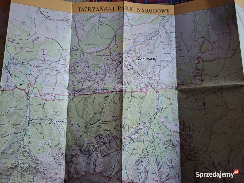 Tatrzański Park Narodowy mapa turystyczna 1 30 Mapy i przewodniki Kraków