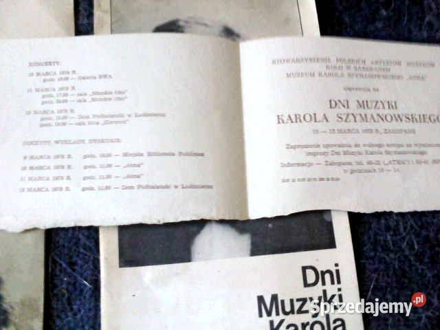 Programy teatralne i muzyczne lata 50te