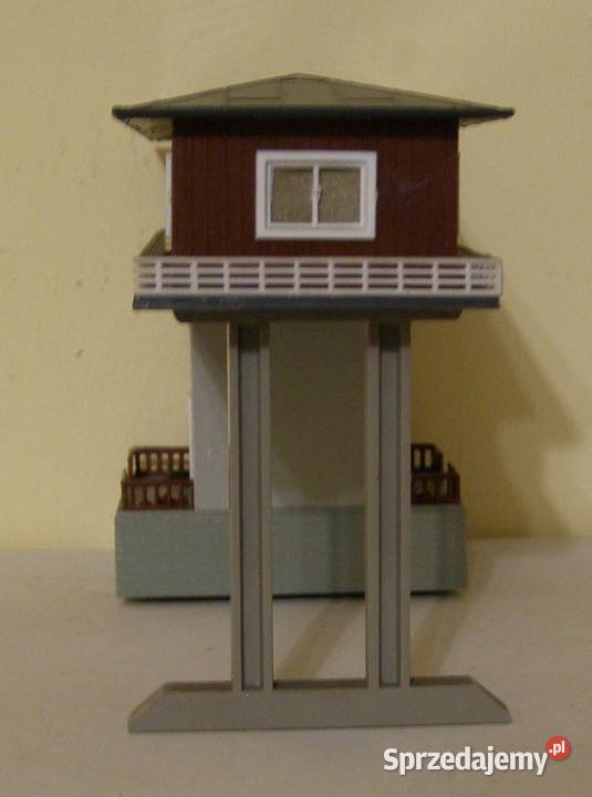 Domek na makietę 7 kolejka nastawnia bramowa Łódź