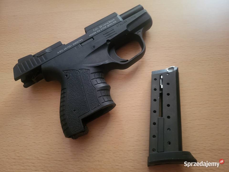 Pistolet Stalker M906 czarny nowy kabora skora