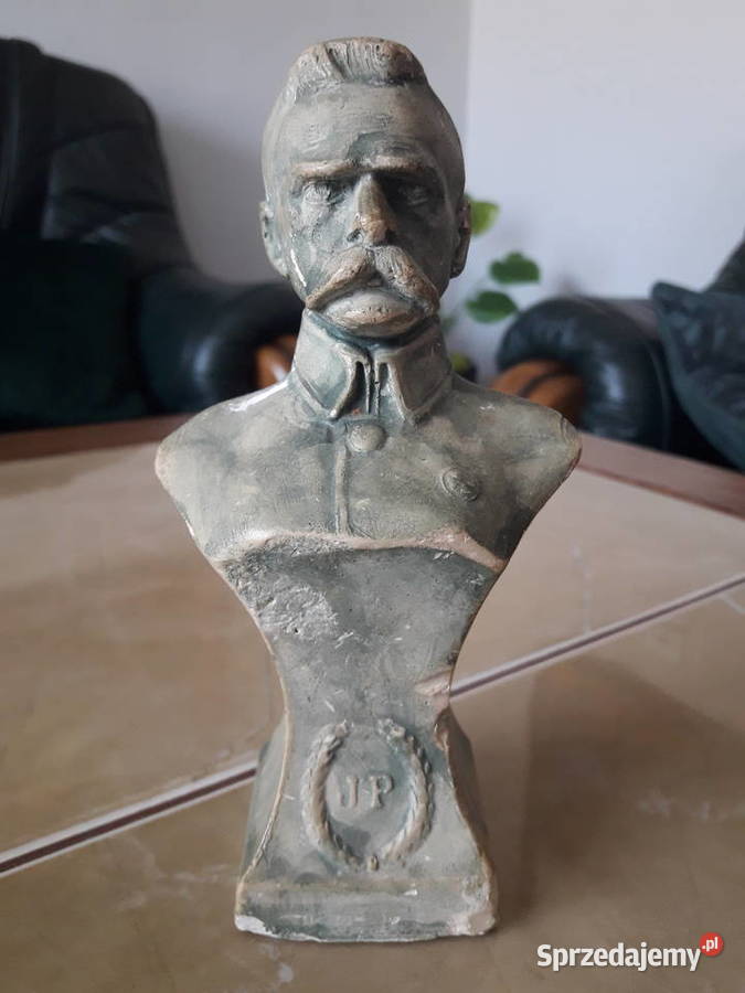 Marszałek Piłsudski, przedwojenne popiersie gipsowe UNIKAT