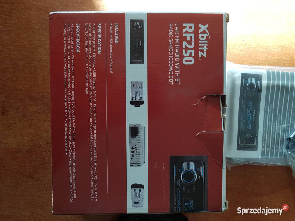 Radio samochodowe Xblitz RF250 BT AUX Sulechów