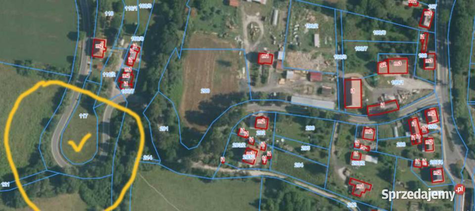 Działka 1885 m drodze uzgodniony zjazd z drogi