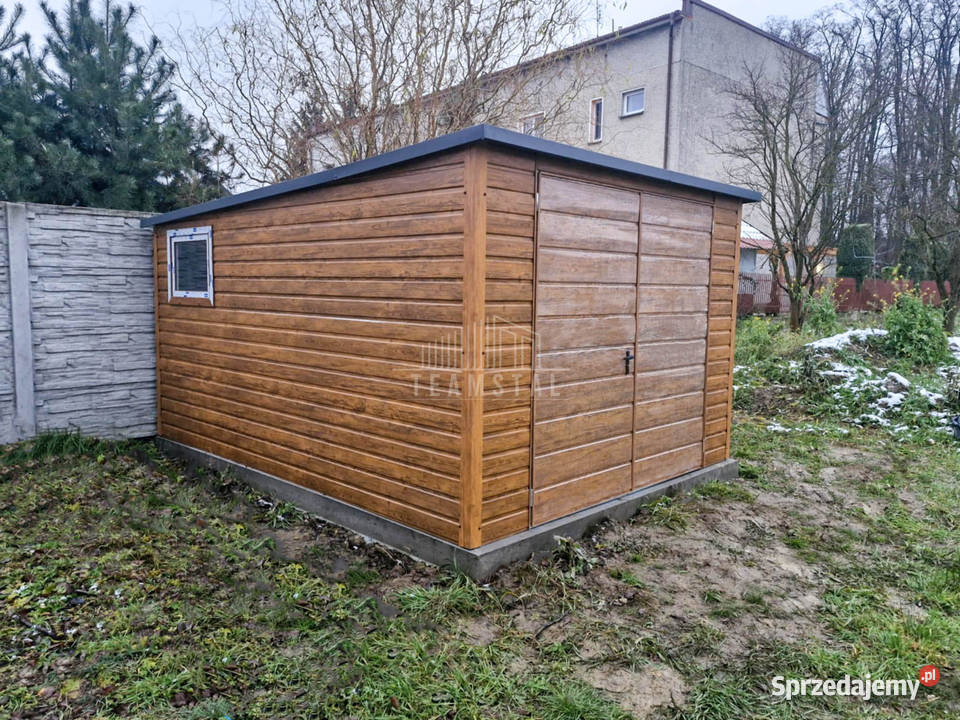 Schowek domek ogrodowy 3x4m Brama dwuskrzydłowa Otwock