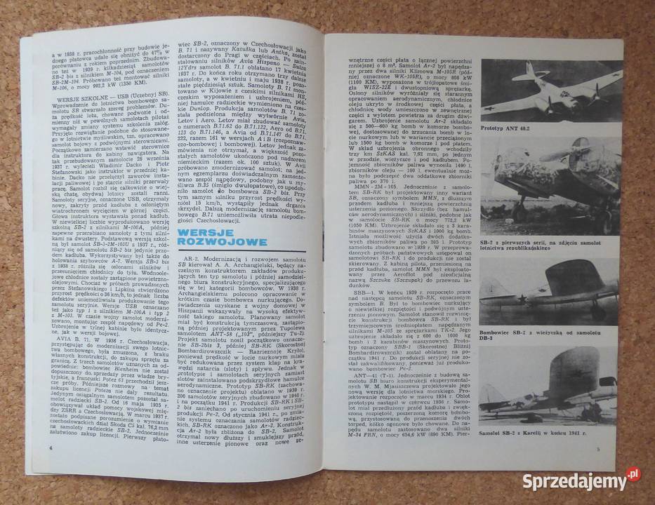 W Samolot bombowy SB2 TBiU Warszawa