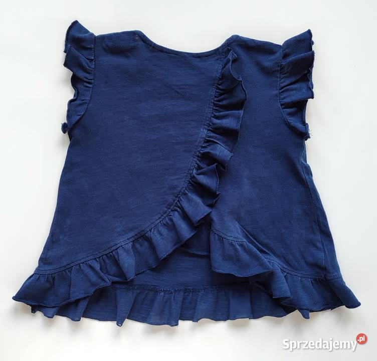 Bluzka z falbankami i haftem angielskim Zara 92 Katowice