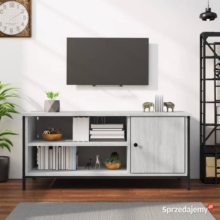 Szafka pod telewizor szary dąb sonoma 100x40x45 RTV Warszawa
