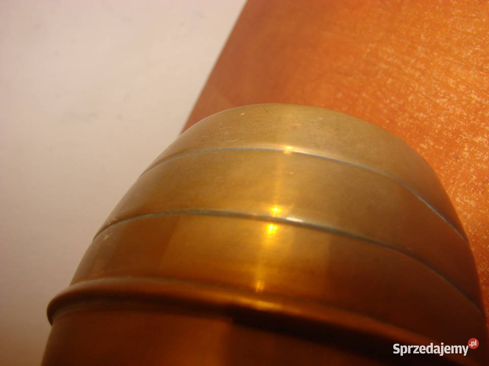 stary mosiężny pojemnik Pruszcz Gdański