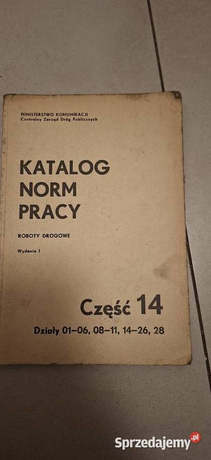 Katalog Norm Pracy 1962 1 wydanie rzadki nakład Łęczyca