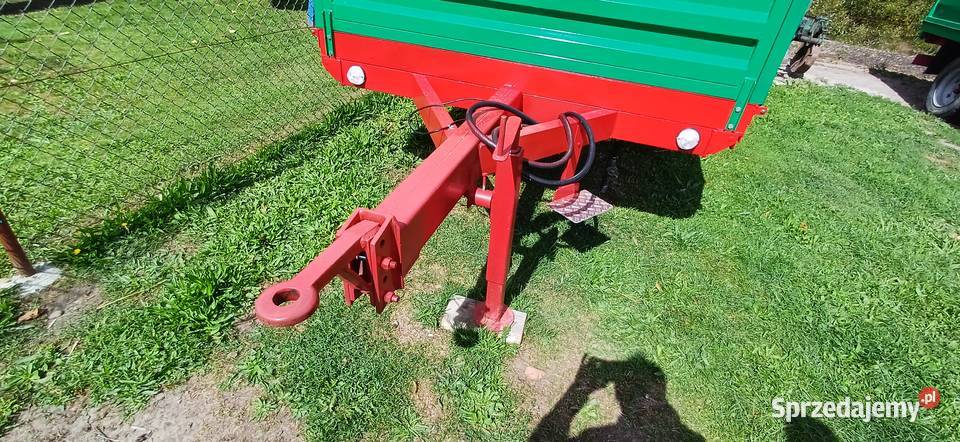 Przyczepa jednoosiowa nowa z wywrotem 3 strony