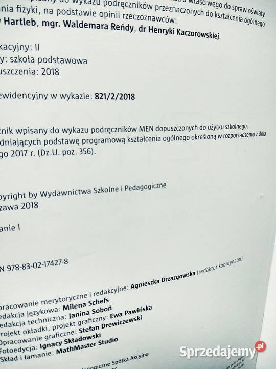 Świat fizyki 8 podręcznik nowe tanie podręczniki Warszawa