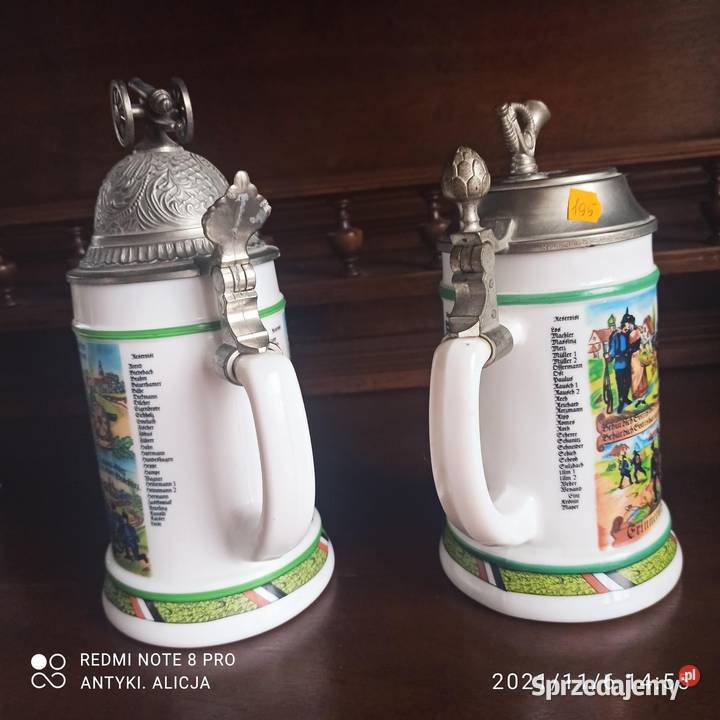 Kufel z trąnką żołnierze niemieccy pierwsza