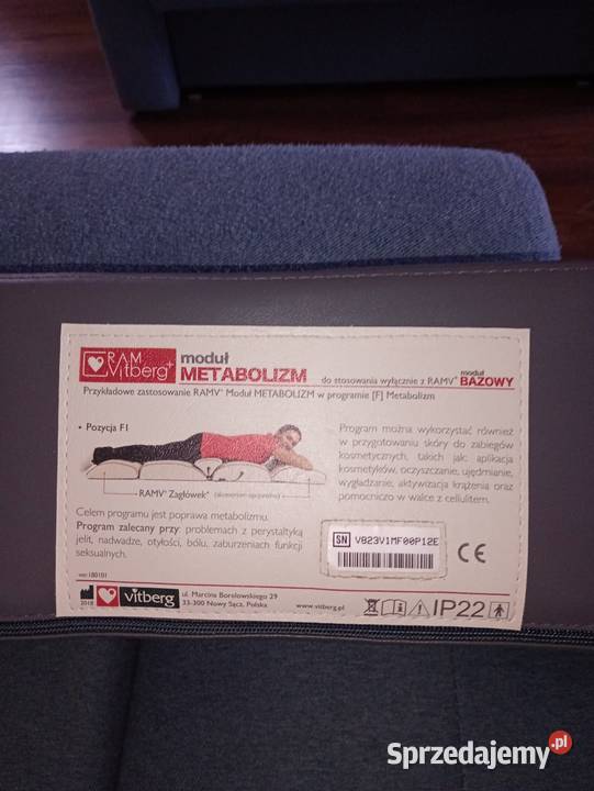 Masażer Rehabilitacyjny aparat masujący Vitberg śląskie Cieszyn