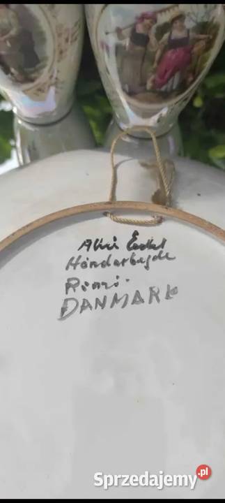 DUŻA OZDOBNA PATERA DEKORACYJNA RECZNIE MALOWANA Pabianice