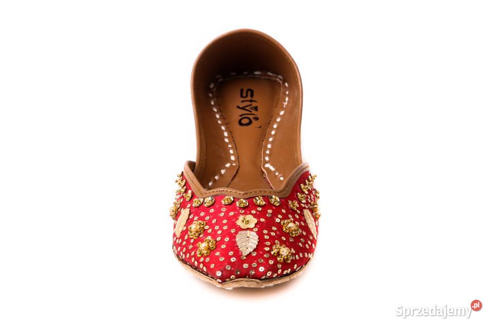 Orientalne buty khussa 38 39 czerwone baleriny sprzedam