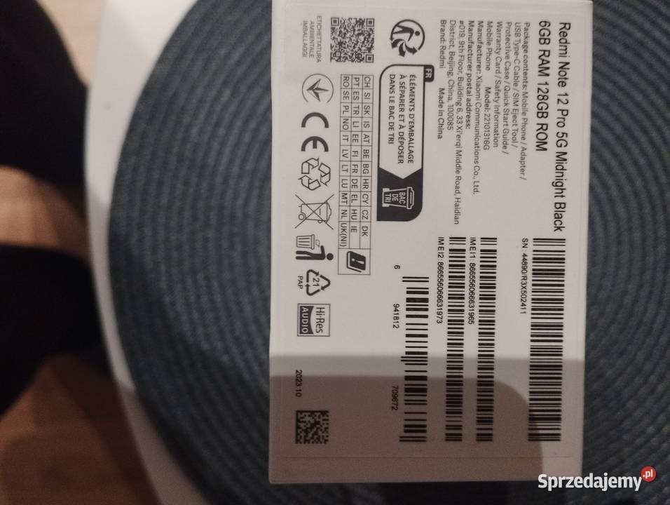 Xiaomi redmi note 12pro 5g 8gb128gbTanio Xiaomi śląskie Chorzów