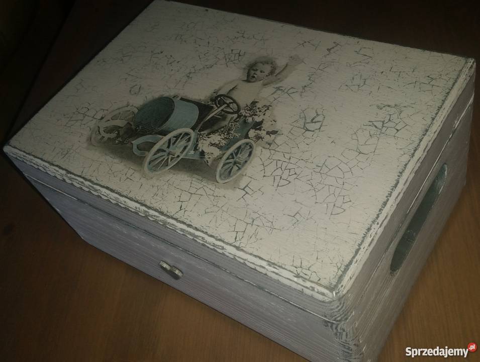 skrzynka pudełko decoupage Legnica sprzedam