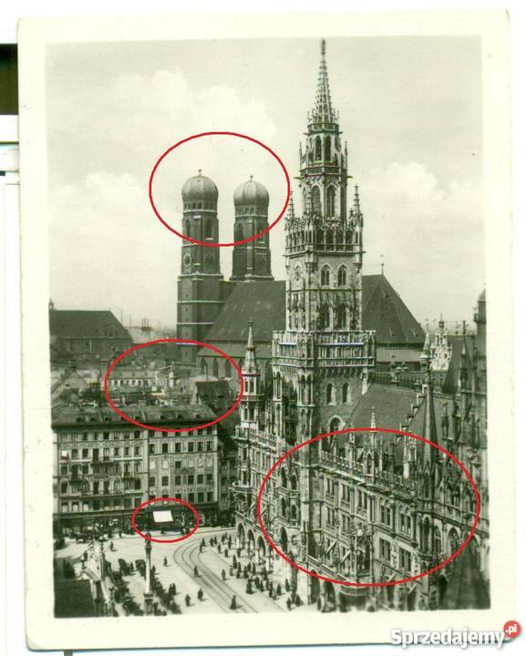 Mnchen Marienplatz mit Rathaus und Frauenkirche Ostrów Wielkopolski