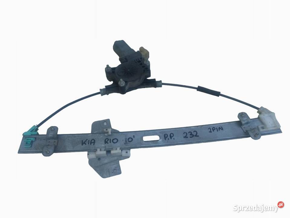 MECHANIZM PODNOŚNIK SZYBY PRAWY PRZÓD KIA RIO Mechanizmy opuszczania szyb